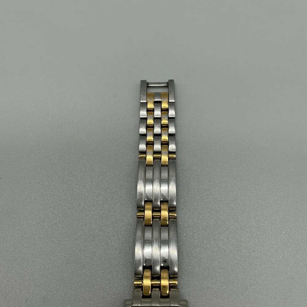 Pulsar V811-X040 Womens Watch 18mm White Dial Two Tone New Battery 7